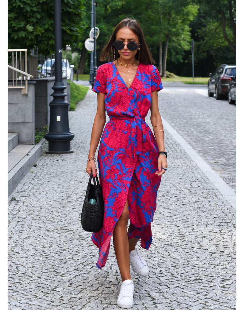 Ruby | Women's Floral Wrap Dress | Maxi