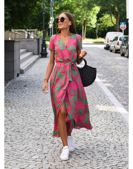 Ruby | Women's Floral Wrap Dress | Maxi