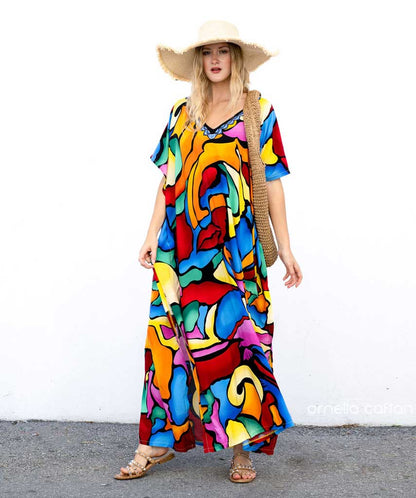 Lena | Women's Colorful Maxi Dress | Maxi