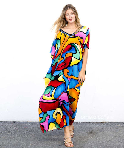 Lena | Women's Colorful Maxi Dress | Maxi