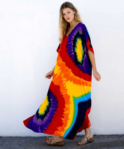 Amelia  | Women's Colorful Boho Maxi Dress | Maxi