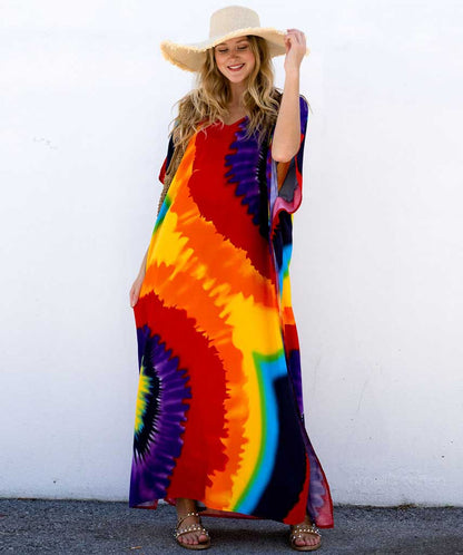 Amelia  | Women's Colorful Boho Maxi Dress | Maxi