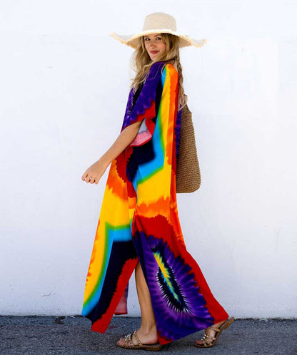 Amelia  | Women's Colorful Boho Maxi Dress | Maxi