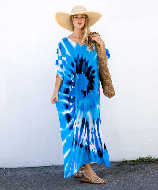 Skylar | Women's Boho Tie-Dye Maxi Dress | Maxi